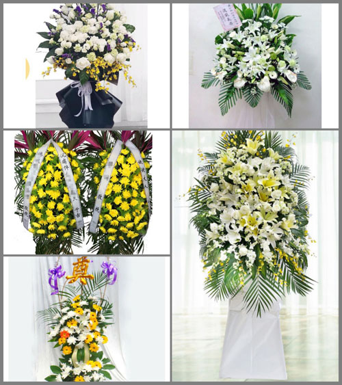 福建龙岩永定区下洋镇霞村村白事花篮预定